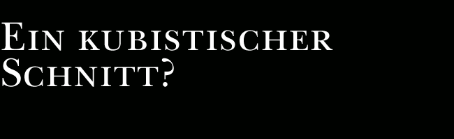 Kubistischer Schnitt Logo